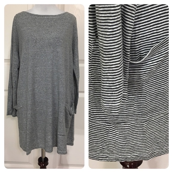 Eileen Fisher Tops - Eileen Fisher striped organic linen tunic top